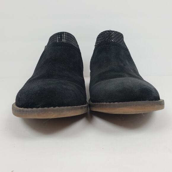 Collection By Clarks Camzin Mix Womens Size 9.5 Black Suede Bootie Shoes - Picture 6 of 11